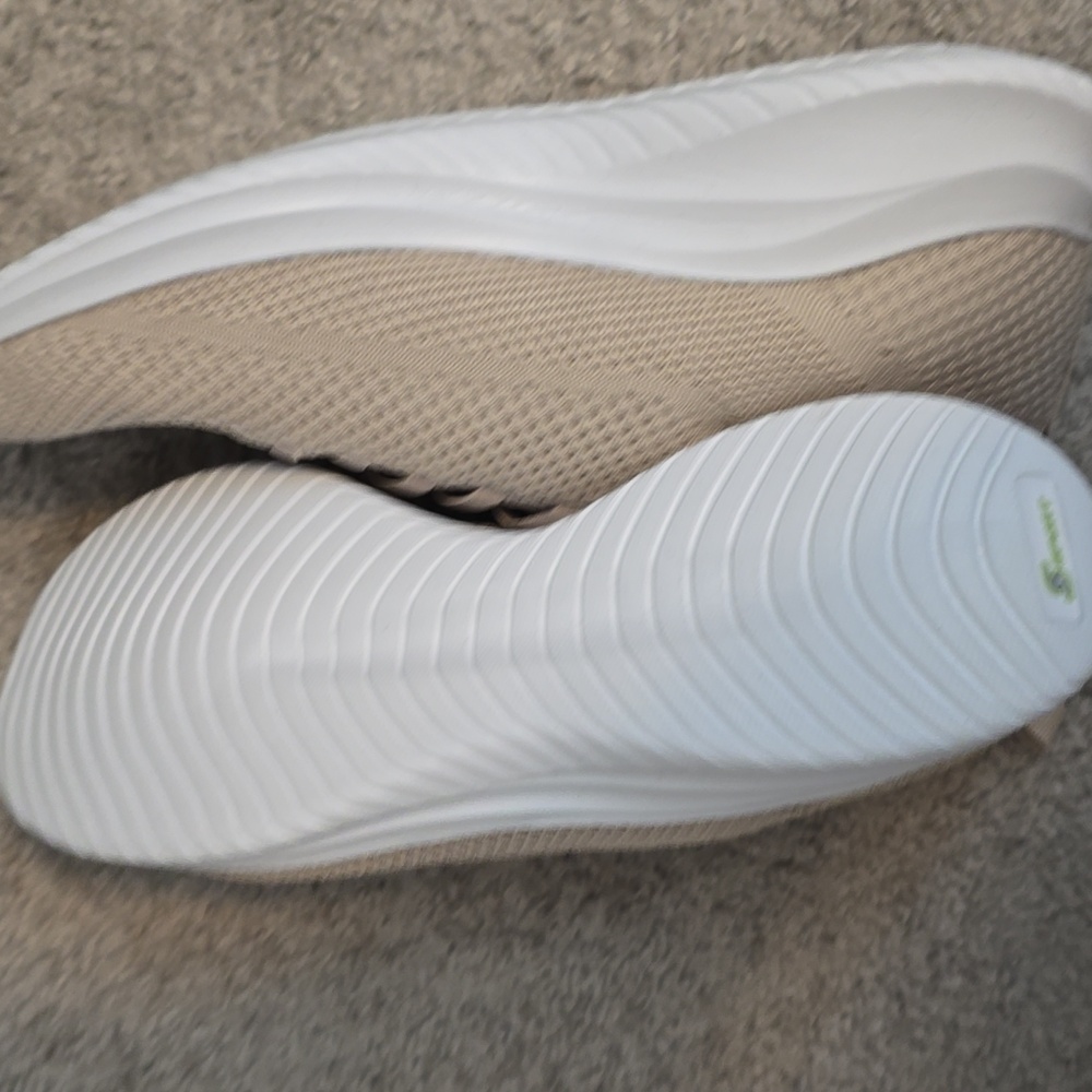 Skechers Light Tan Knit Sneakers - Picture 2 of 3